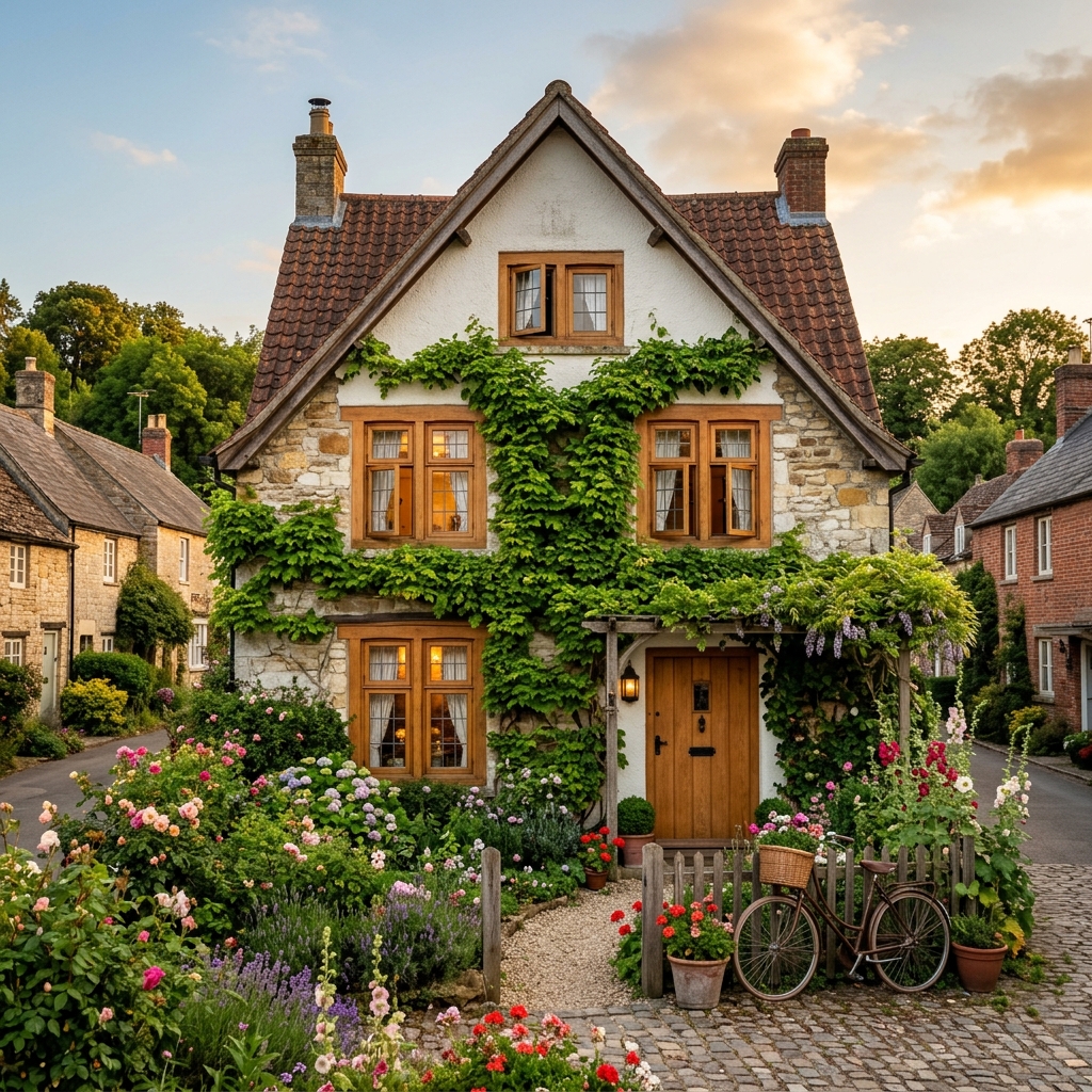 Châssis bois chêne sur maison de charme